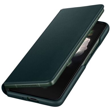 Защитный чехол Leather Flip Cover для Samsung Galaxy Fold 3 (EF-FF926LGEGRU) - Green