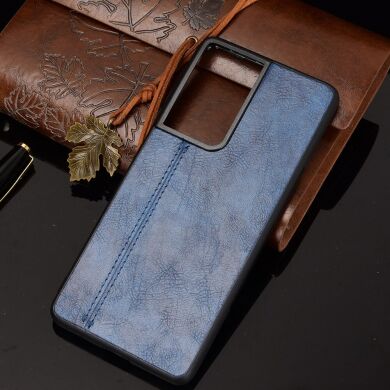 Защитный чехол UniCase Leather Series для Samsung Galaxy S21 Ultra - Blue