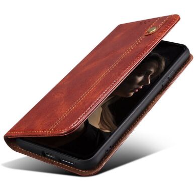 Защитный чехол UniCase Leather Wallet для Samsung Galaxy A04 (A045) - Brown