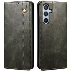 Защитный чехол UniCase Leather Wallet для Samsung Galaxy A35 (A356) - Green