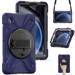 Захисний чохол Deexe Shockproof Case для Samsung Galaxy Tab A9 (X110/115) - Navy Blue