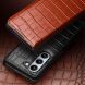 Кожаный чехол QIALINO Croco Case для Samsung Galaxy Fold 5 - Brown. Фото 5 из 6