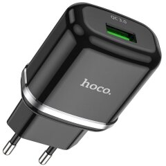 Мережевий зарядний пристрій Hoco N3 Special QC3.0 - Black