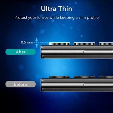 Защитное стекло ESR Camera Lens для Samsung Galaxy S22 Ultra (S908) - Black