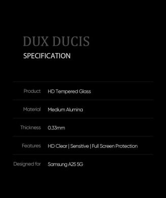 Защитное стекло DUX DUCIS Full Glue для Samsung Galaxy A25 (A256) - Black