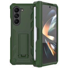 Захисний чохол Deexe Hybrid Kickstand для Samsung Galaxy Fold 5 - Dark Green