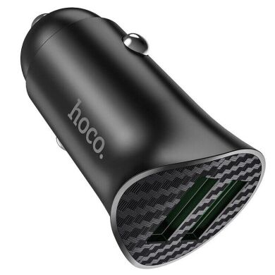 Автомобильное зарядное устройство Hoco Z39 QC3.0 (18W, 2USB) - Black