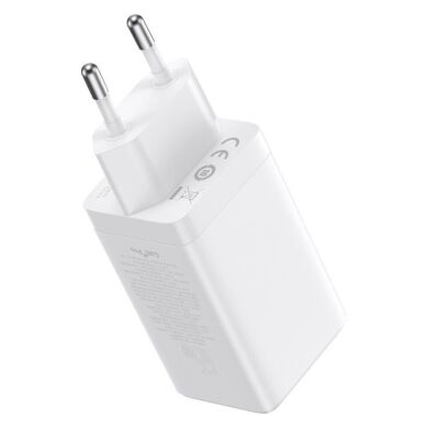 Сетевое зарядное устройство Baseus GaN5 Pro Fast Charger 65W (CCGP120202) - White