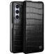Кожаный чехол QIALINO Croco Case для Samsung Galaxy Fold 5 - Black. Фото 1 из 6