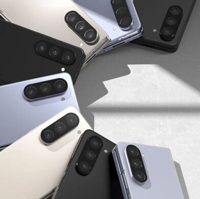 Комплект защитных стекол (2шт) Ringke Camera Styling для Samsung Galaxy Fold 5 - Black