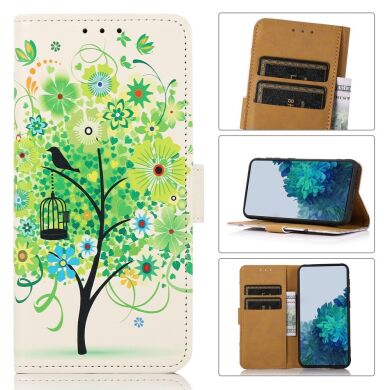 Чехол Deexe Life Style Wallet для Samsung Galaxy A03 (A035) - Green Tree