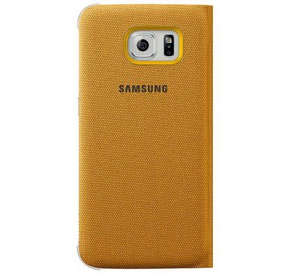 Чехол Flip Wallet Fabric для Samsung S6 (G920) EF-WG920BBEGRU - Yellow