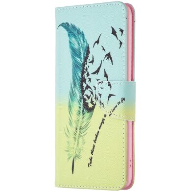 Чехол-книжка Deexe Color Wallet для Samsung Galaxy A55 (A556) - Feather and Birds