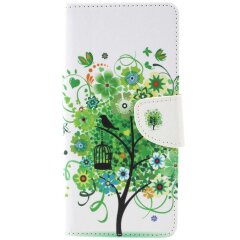Чехол-книжка Deexe Color Wallet для Samsung Galaxy A9 2018 (A920) - Green Tree