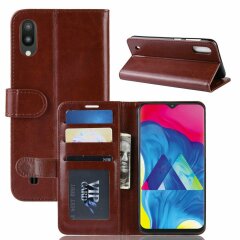 Чехол-книжка Deexe Wallet Style для Samsung Galaxy M10 (M105) - Brown