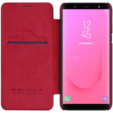 Чехол-книжка NILLKIN Qin Series для Samsung Galaxy J8 2018 (J810) - Red