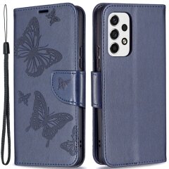Чехол UniCase Butterfly Pattern для Samsung Galaxy A53 - Dark Blue