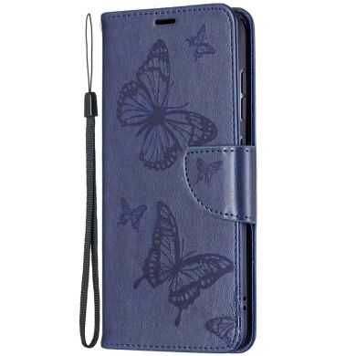 Чехол UniCase Butterfly Pattern для Samsung Galaxy S21 FE (G990) - Dark Blue