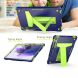 Чехол UniCase Hybrid Stand для Samsung Galaxy Tab S7 FE (T730/T736) - Navy Blue / Yellow Green. Фото 4 из 4