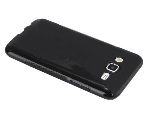 Силиконовая накладка Deexe S Line для Samsung Galaxy J5 (J500) - Black