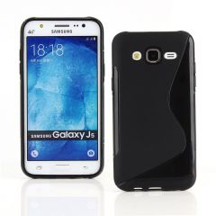 Силиконовая накладка Deexe S Line для Samsung Galaxy J5 (J500) - Black