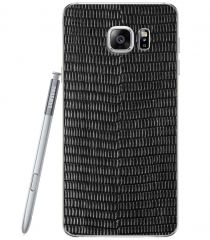 Кожаная наклейка Glueskin для Samsung Galaxy Note 5 - Black Cayman