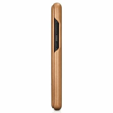 Кожаный чехол ICARER Slim Flip для Samsung Galaxy S20 (G980) - Khaki