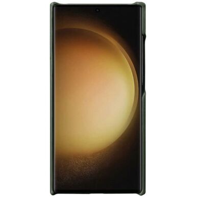 Кожаный чехол MELKCO Leather Case для Samsung Galaxy S24 Ultra (S928) - Dark Green