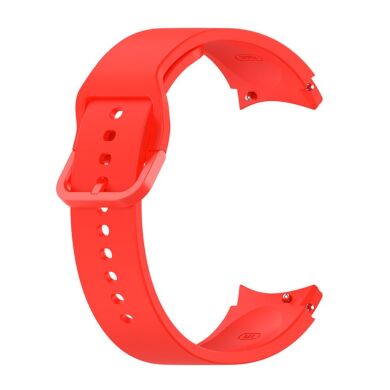 Ремешок Deexe Silicone Watchband для Samsung Galaxy Watch 4 Classic / Watch 4 - Red