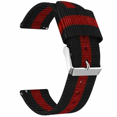 Ремінець UniCase Nylon для годинників з шириною кріплення 20мм - Black / Red