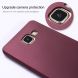 Силіконовий (TPU) чохол X-LEVEL Matte для Samsung Galaxy A7 2017 (A720), Темно-красный