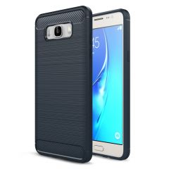 Силиконовый чехол UniCase Carbon для Samsung Galaxy J7 2016 (J710) - Dark Blue