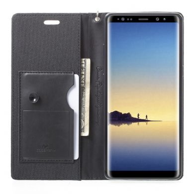 Чехол-книжка MERCURY Canvas Wallet для Samsung Galaxy Note 8 (N950) - Black