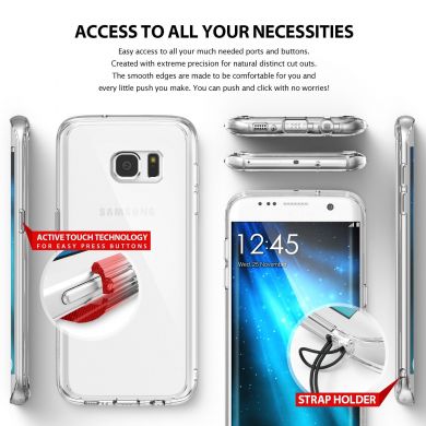 Защитная накладка RINGKE Fusion для Samsung Galaxy S7 edge (G935) - Transparent