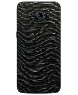 Кожаная наклейка Glueskin для Samsung Galaxy S7 edge - Black Stingray