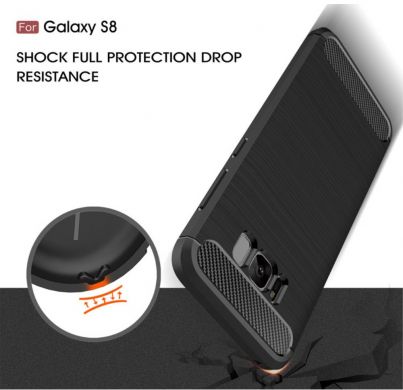 Защитный чехол UniCase Carbon для Samsung Galaxy S8 (G950) - Grey