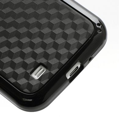 Силиконовая накладка Deexe Cube Pattern для Samsung Galaxy S4 (i9500) - Black