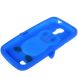 Силиконовая накладка Deexe Penguin Series для Samsung Galaxy S4 mini (i9190) - Blue. Фото 4 из 7