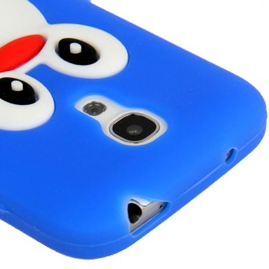 Силиконовая накладка Deexe Penguin Series для Samsung Galaxy S4 mini (i9190) - Blue