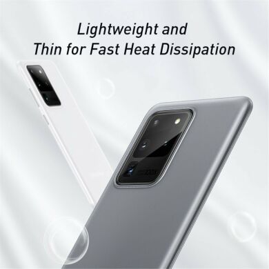 Силиконовый (TPU) чехол BASEUS Ultra Thin Matte для Samsung Galaxy S20 Ultra (G988) - White