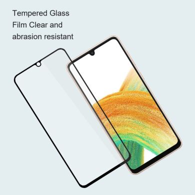 Защитное стекло AMORUS Full Glue Tempered Glass для Samsung Galaxy A14 (А145) - Black