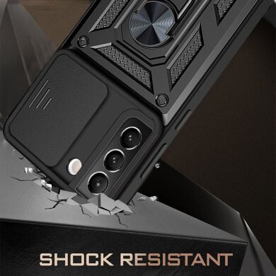 Защитный чехол Deexe Armor Shield для Samsung Galaxy S22 (S901) - Green