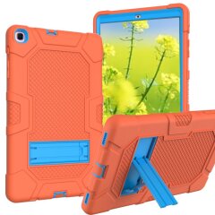 Защитный чехол Deexe Color Kickstand для Samsung Galaxy Tab A 10.1 (2019) - Orange / Blue