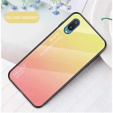Защитный чехол Deexe Gradient Color для Samsung Galaxy A02 (A022) - Yellow / Pink