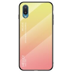 Защитный чехол Deexe Gradient Color для Samsung Galaxy A02 (A022) - Yellow / Pink