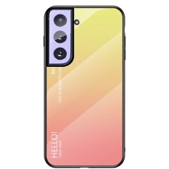 Защитный чехол Deexe Gradient Color для Samsung Galaxy S21 - Yellow / Pink