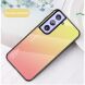 Защитный чехол Deexe Gradient Color для Samsung Galaxy S21 - Yellow / Pink. Фото 2 из 7