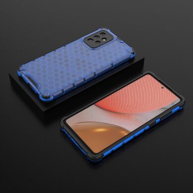 Защитный чехол Deexe Honeycomb Series для Samsung Galaxy A72 (А725) - Blue
