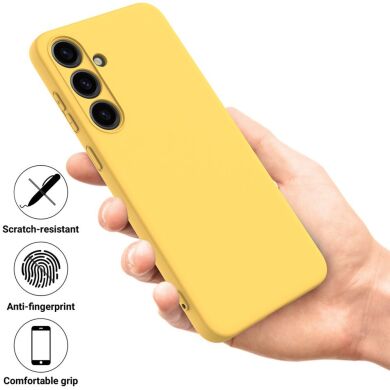 Защитный чехол Deexe Silicone Case для Samsung Galaxy S24 Plus - Yellow