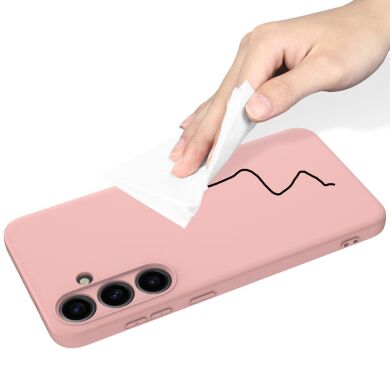 Защитный чехол Deexe Silicone Case для Samsung Galaxy S24 Plus - Pink
